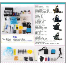 Tattoo Machine Set Power Supply /Needle/ Grip Tattoo Kit Tk04